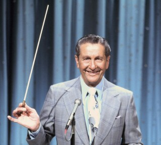 Lawrence Welk with baton